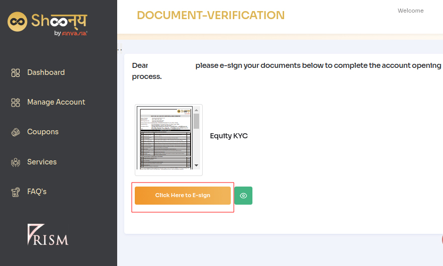 Step-9 KYC Document E-Sign Karein